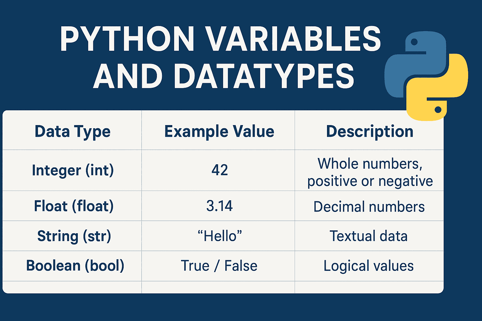 Mastering Python Variables & Core Data Types – A Beginner’s Guide